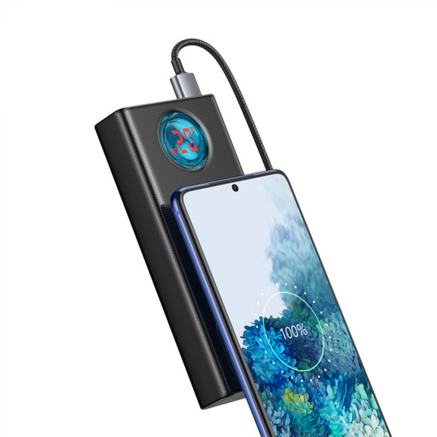 Купить Павербанк УМБ Baseus Amblight Digital Display Quick Charge Power Bank 30000mAh 65W Black - фото 5