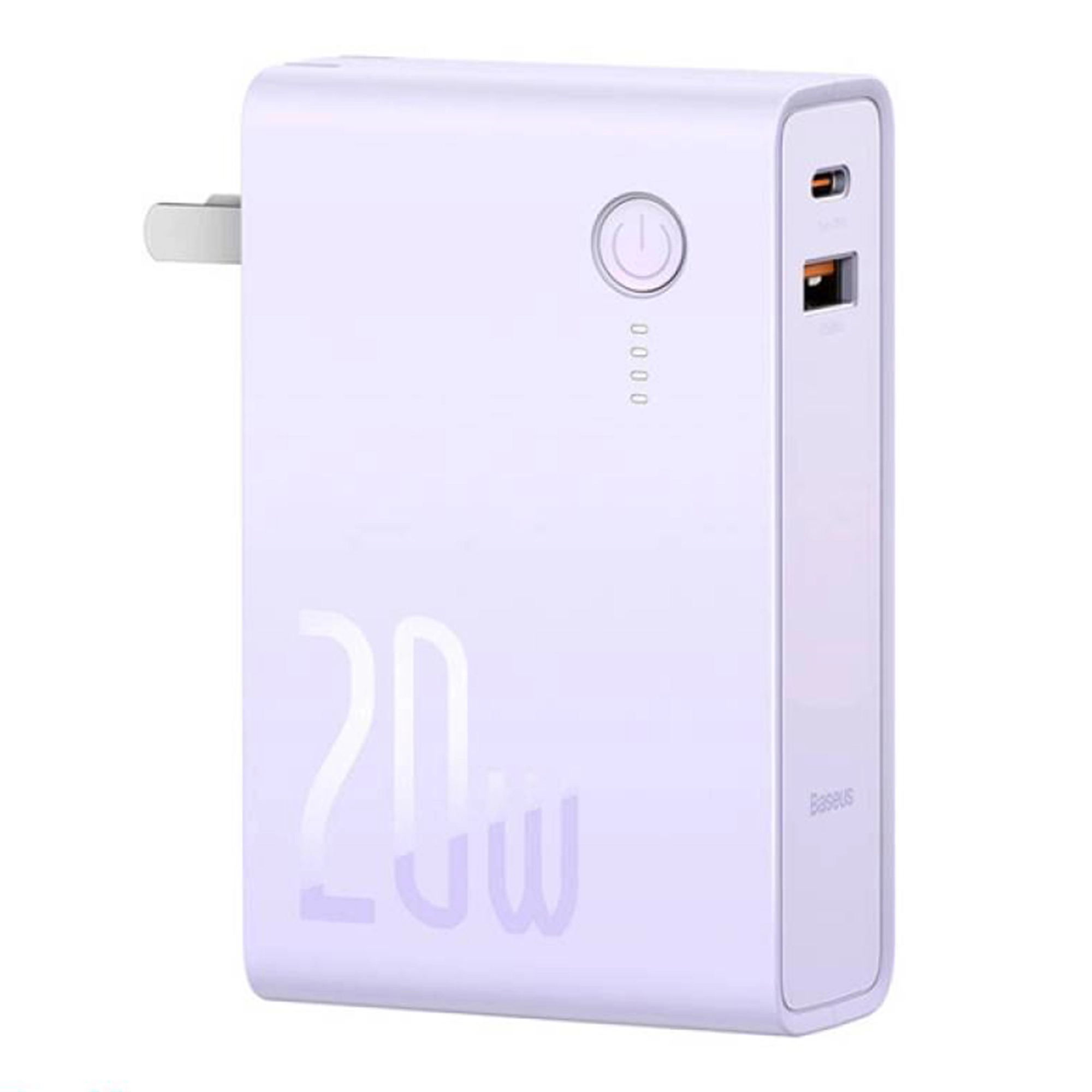 Купити Павербанк УМБ Baseus Power Station 2 Power Bank Adaptor 10000mAh 20W CN Purple - фото 1