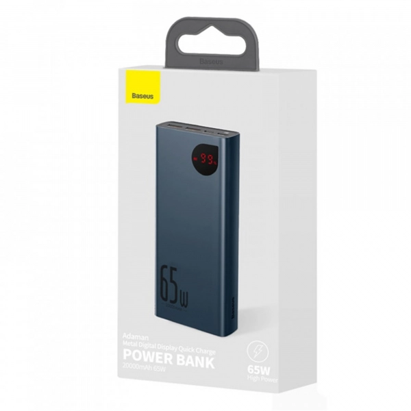 Купить Павербанк УМБ Baseus Adaman Metal Digital Display Quick Charge Power Bank 20000mAh 65W Blue - фото 7