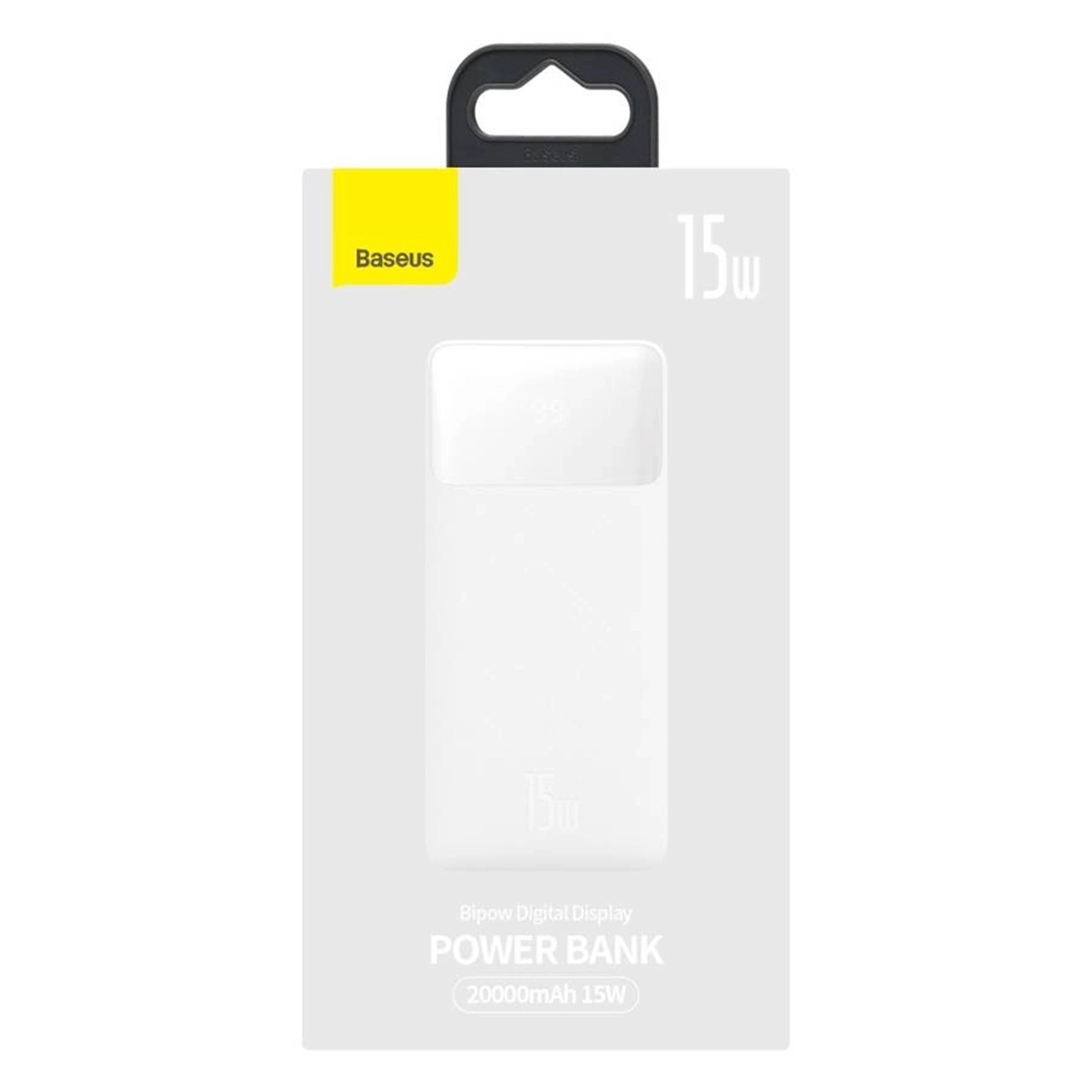 Купити Павербанк УМБ Baseus Bipow Digital Display Power Bank 20000mAh 15W White Overseas Edition - фото 7