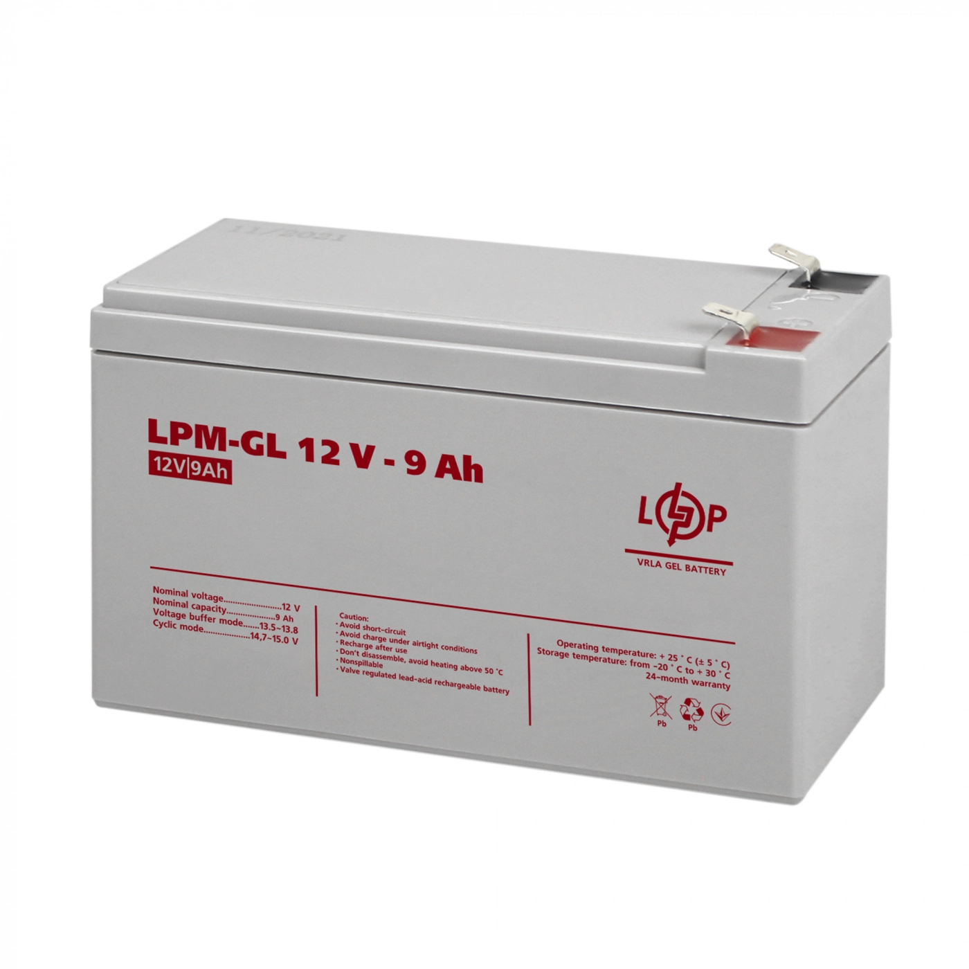 Купить Аккумулятор гелевый LPM-GL 12V 9Ah - фото 1