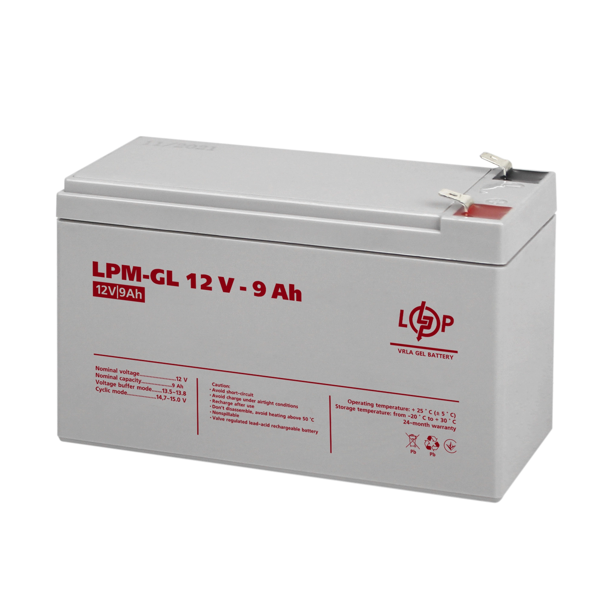 Купить Аккумулятор гелевый LPM-GL 12V 9Ah - фото 1