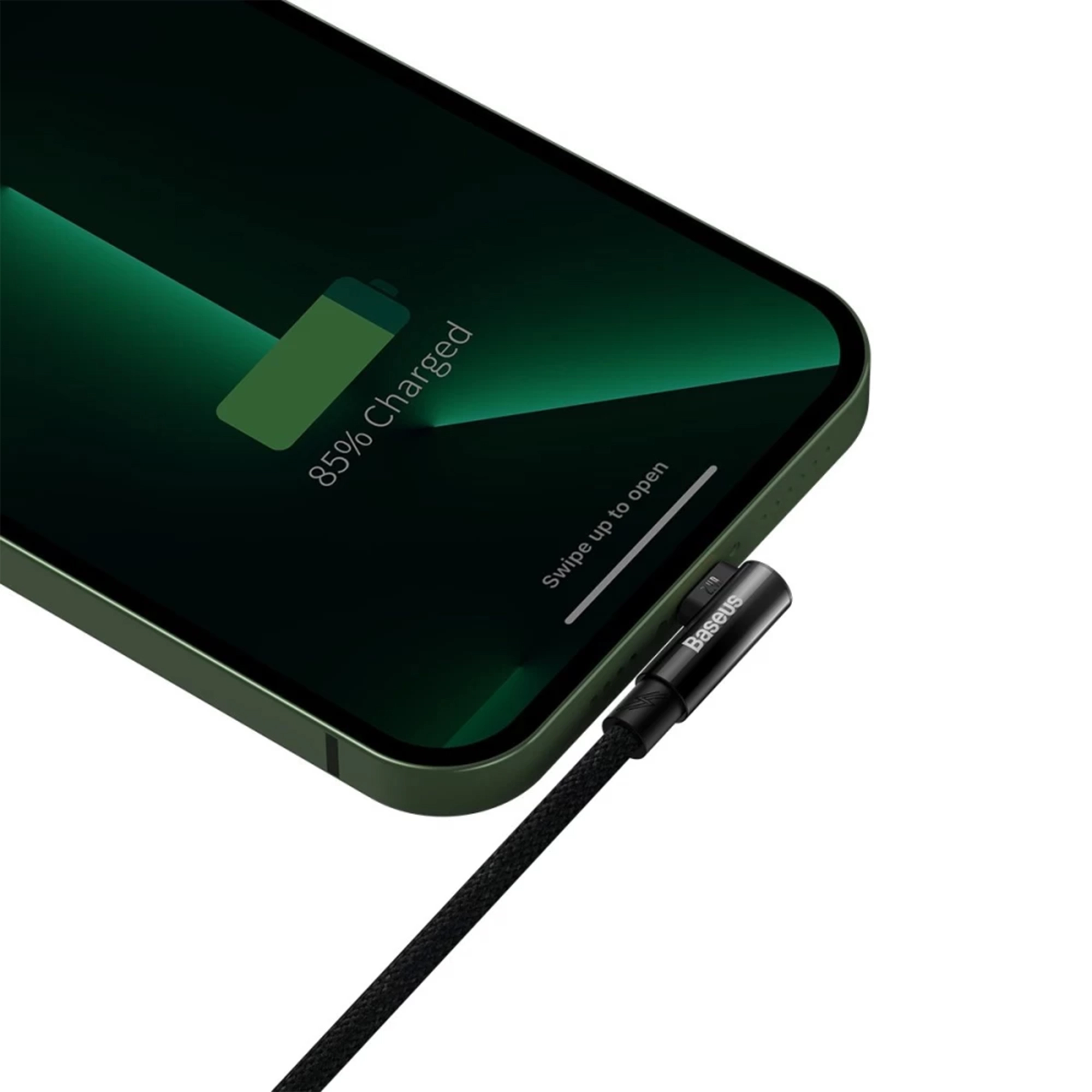 Купить Кабель Baseus MVP 2 Elbow-shaped Fast Charging Data Cable USB to iP 2.4A 1m Black - фото 6