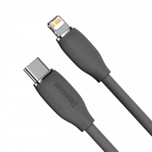 Купить Кабель Baseus Jelly Liquid Silica Gel Fast Charging Data Cable Type-C to iP 20W 1.2m Black - фото 2