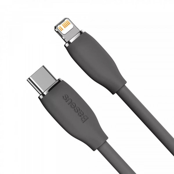Купить Кабель Baseus Jelly Liquid Silica Gel Fast Charging Data Cable Type-C to iP 20W 1.2m Black - фото 2