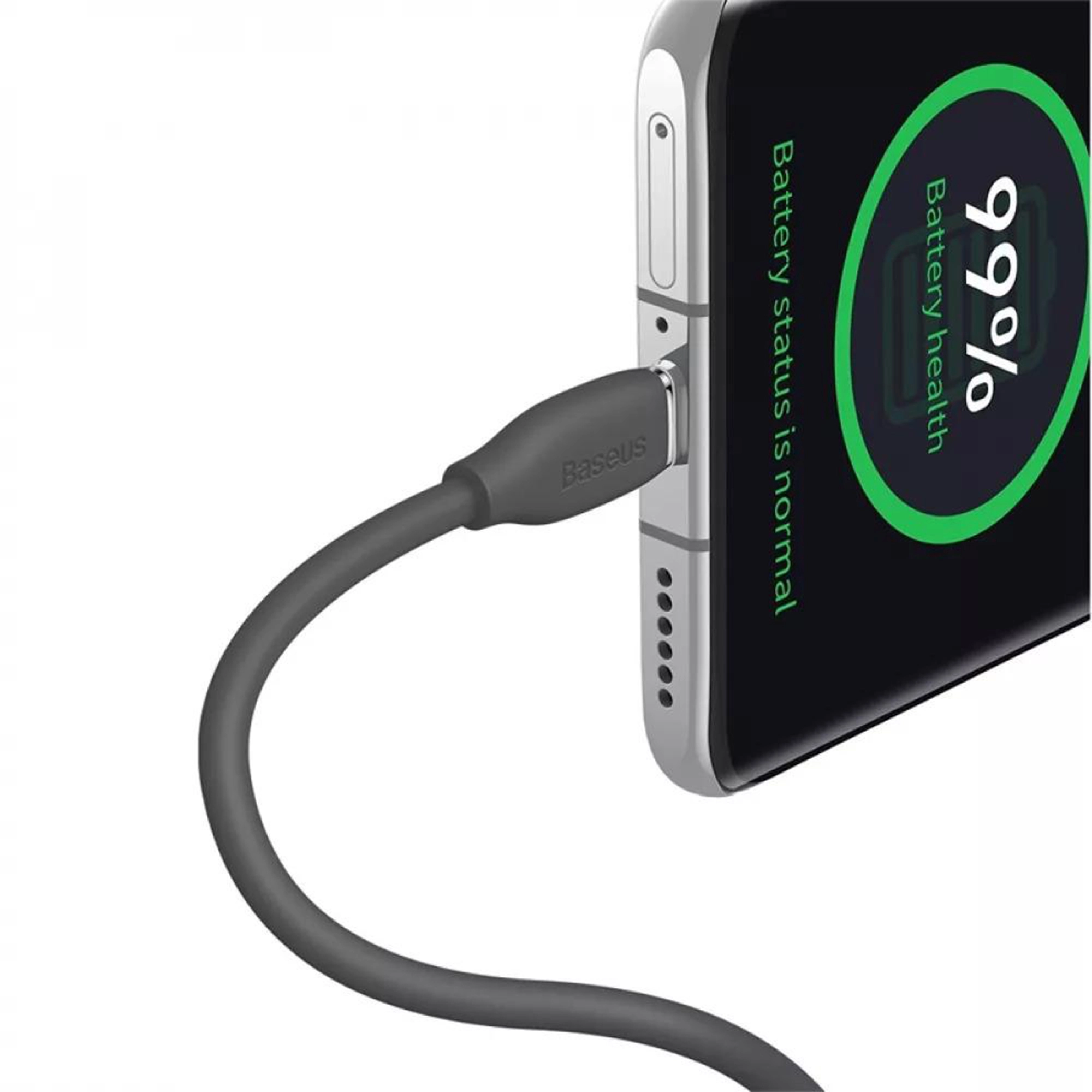 Купити Кабель Baseus Jelly Liquid Silica Gel Fast Charging Data Cable Type-C to Type-C 100W 1.2m Black - фото 4