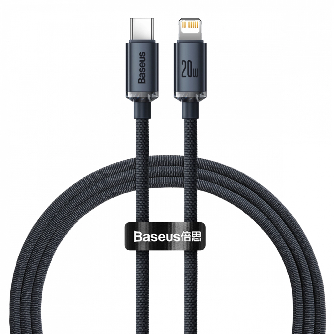 Купить Кабель CW-FXP Baseus Crystal Shine Series Fast Charging Data Cable Type-C to iP 20W 1.2m Black - фото 1
