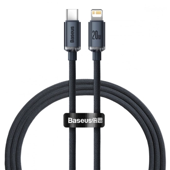 Купить Кабель CW-FXP Baseus Crystal Shine Series Fast Charging Data Cable Type-C to iP 20W 1.2m Black - фото 1