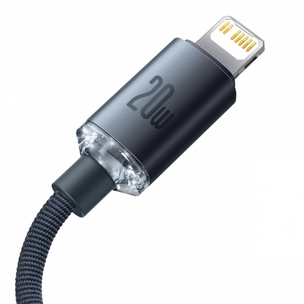 Купить Кабель CW-FXP Baseus Crystal Shine Series Fast Charging Data Cable Type-C to iP 20W 1.2m Black - фото 4