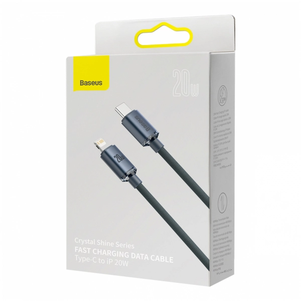 Купить Кабель CW-FXP Baseus Crystal Shine Series Fast Charging Data Cable Type-C to iP 20W 1.2m Black - фото 6