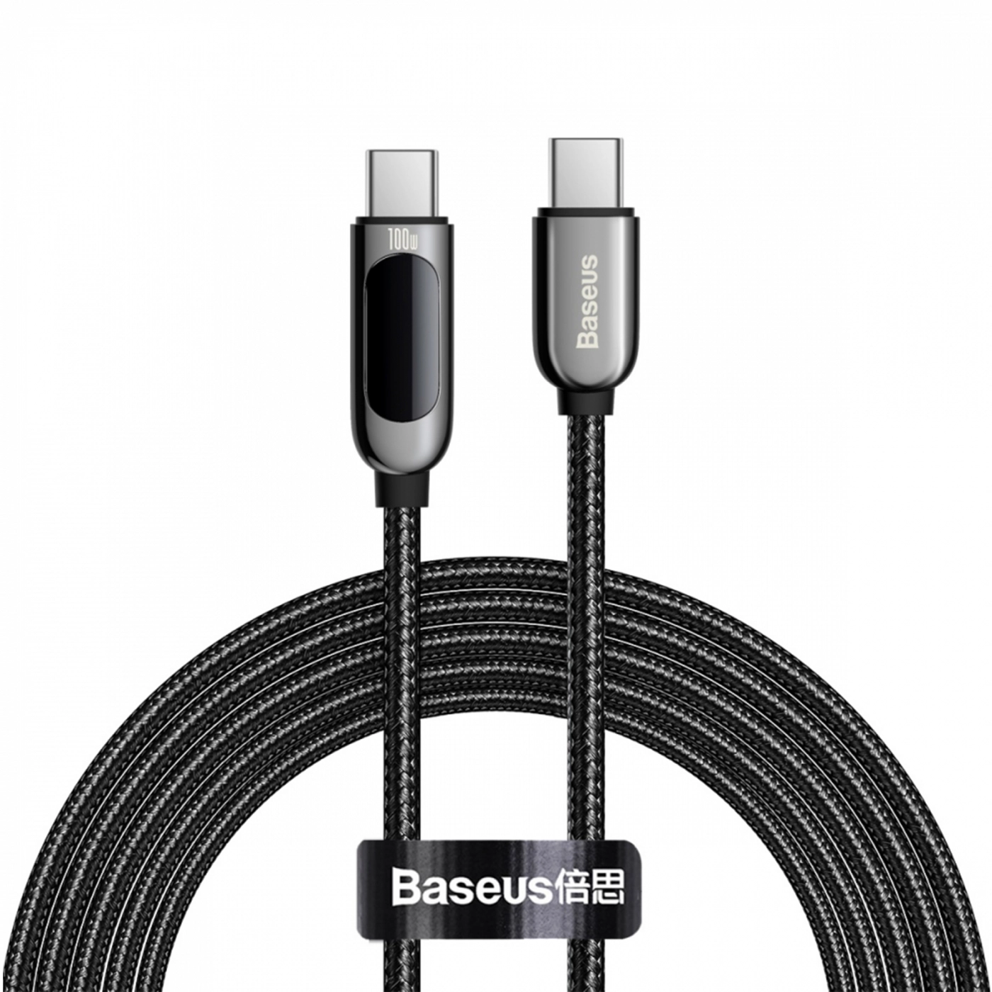 Купити Кабель Baseus Display Fast Charging Data Cable Type-C to Type-C 100W 2m Black - фото 1