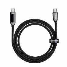 Купити Кабель Baseus Display Fast Charging Data Cable Type-C to Type-C 100W 2m Black - фото 4