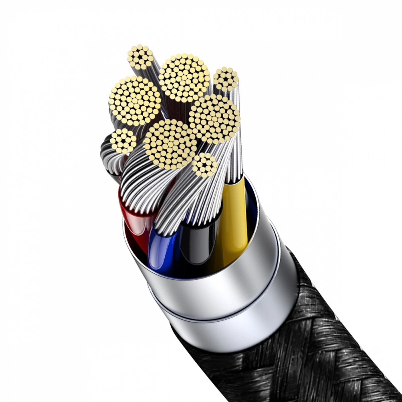 Купити Кабель Baseus Display Fast Charging Data Cable Type-C to Type-C 100W 2m Black - фото 5