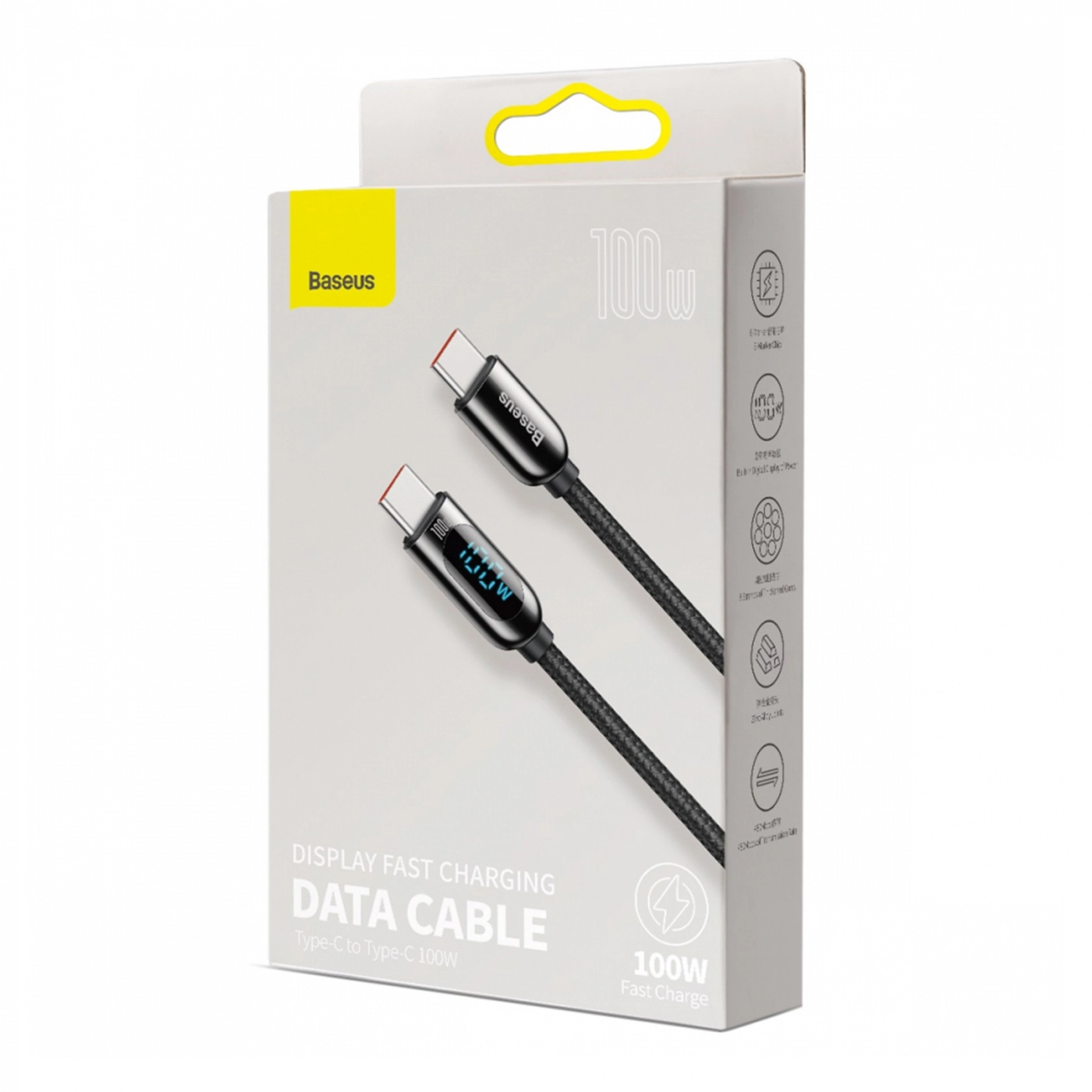 Купити Кабель Baseus Display Fast Charging Data Cable Type-C to Type-C 100W 2m Black - фото 6