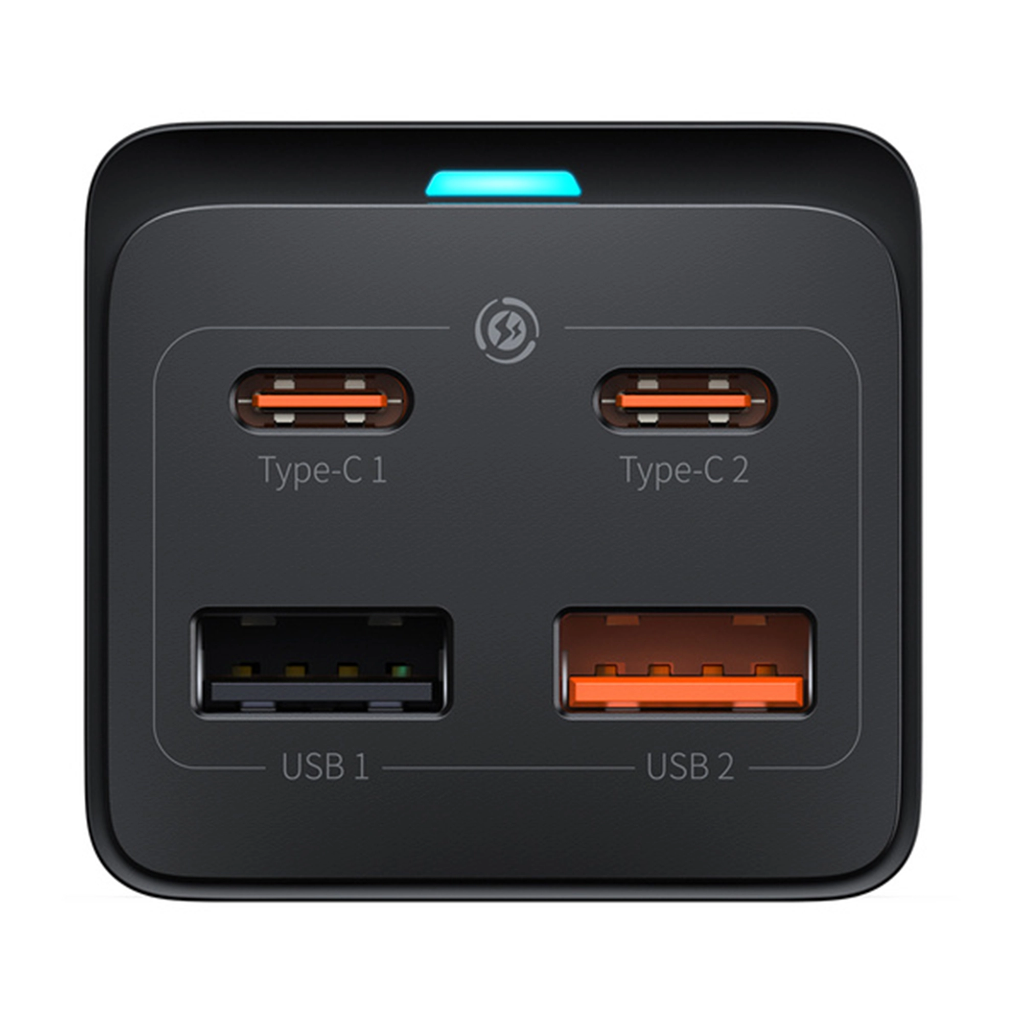 Купить Зарядное устройство Baseus GaN3 Pro Desktop Powerstrip AC+2U+2C 65W EU Black (Include charging Cable Type-C) - фото 3
