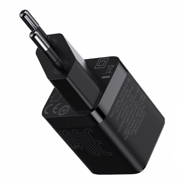 Купить Зарядное устройство Baseus GAN3 Fast Charger 1C 30W EU Black - фото 2