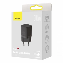 Купить Зарядное устройство Baseus GAN3 Fast Charger 1C 30W EU Black - фото 7