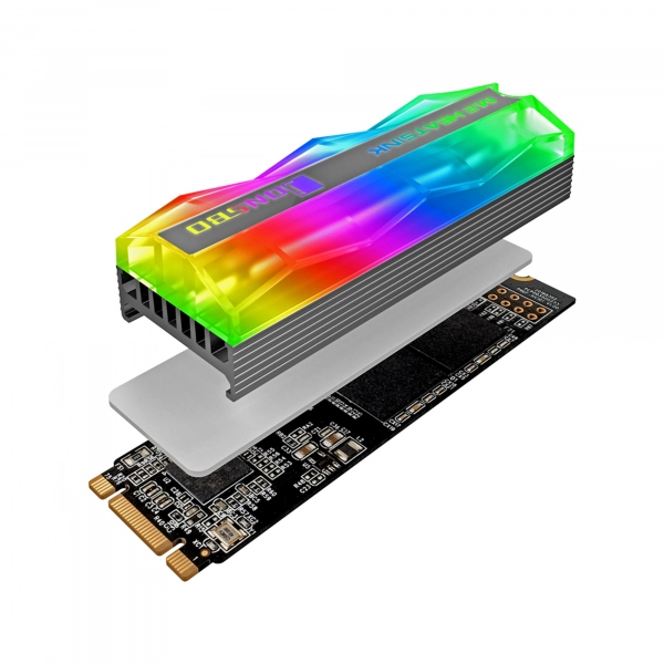 Купить Радиатор для M.2 SSD JONSBO M2-2 ARGB Gray - фото 5
