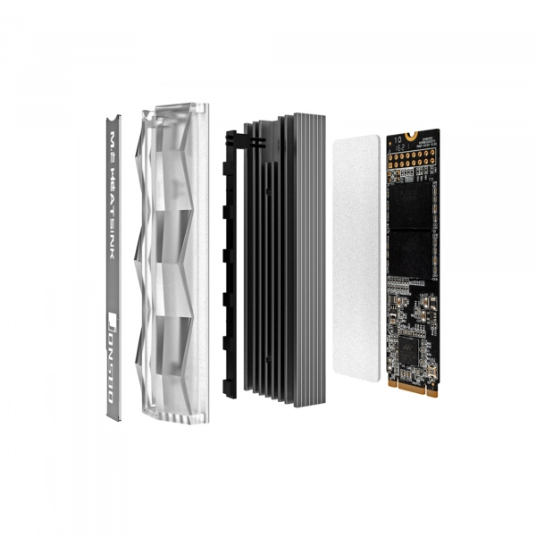 Купить Радиатор для M.2 SSD JONSBO M2-2 ARGB Gray - фото 10