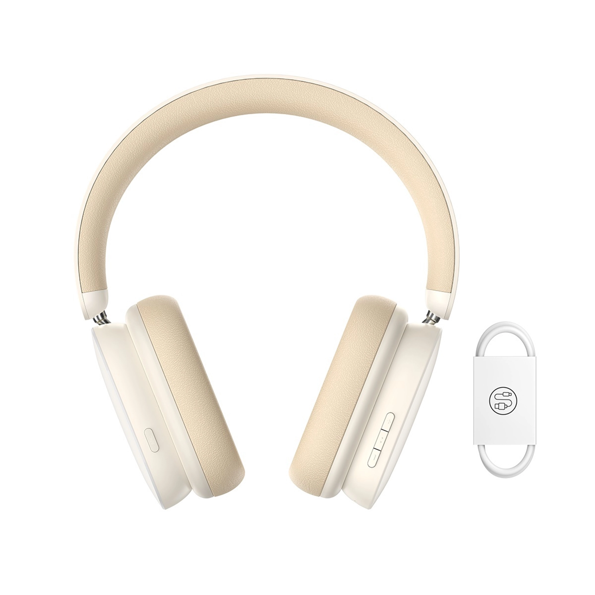 Купити Навушники Baseus Bowie H1 Noise-Cancelling Wireless Headphones Creamy-White - фото 7