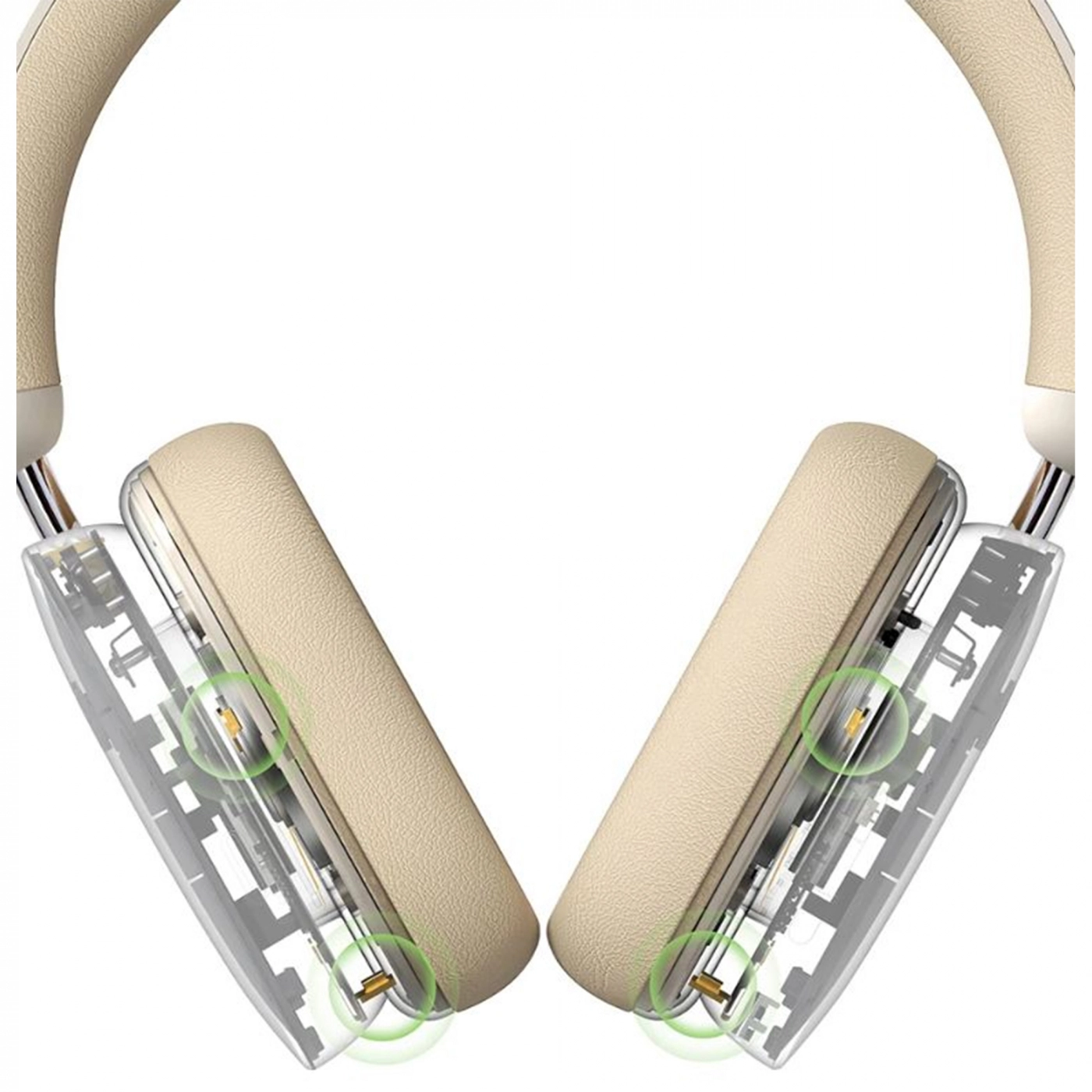 Купити Навушники Baseus Bowie H1 Noise-Cancelling Wireless Headphones Creamy-White - фото 8