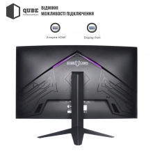 Купити Монітор 27" QUBE Overlord C27Q165Fast - фото 6