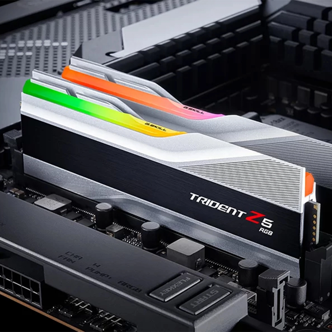 Купить Модуль памяти G.Skill Trident Z5 RGB Silver DDR5-6000 32GB (2x16GB) CL32-38-38-96 1.35V - фото 5