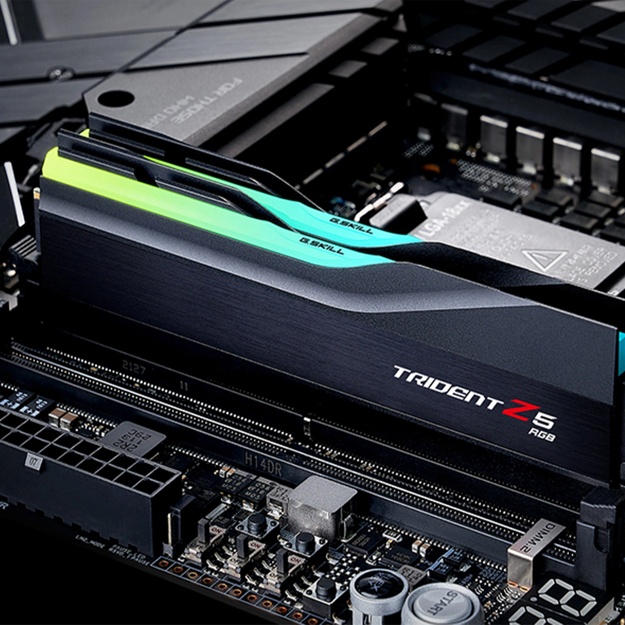 Купить Модуль памяти G.Skill Trident Z5 RGB Black DDR5-6400 32GB (2x16GB) CL32-39-39-102 1.4V - фото 6