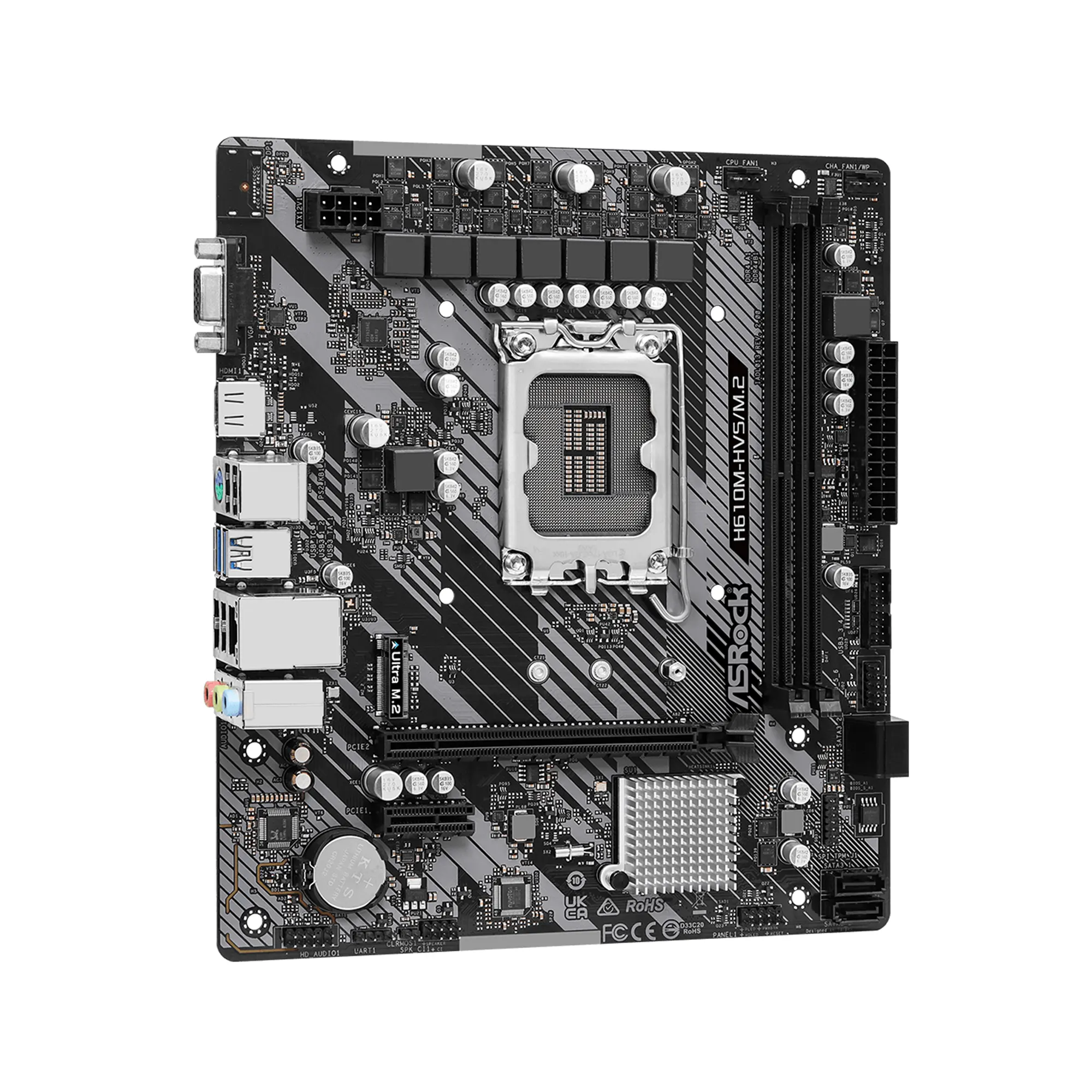 Купить Материнская плата ASRock H610M-HVS/M.2 R2.0 - фото 1