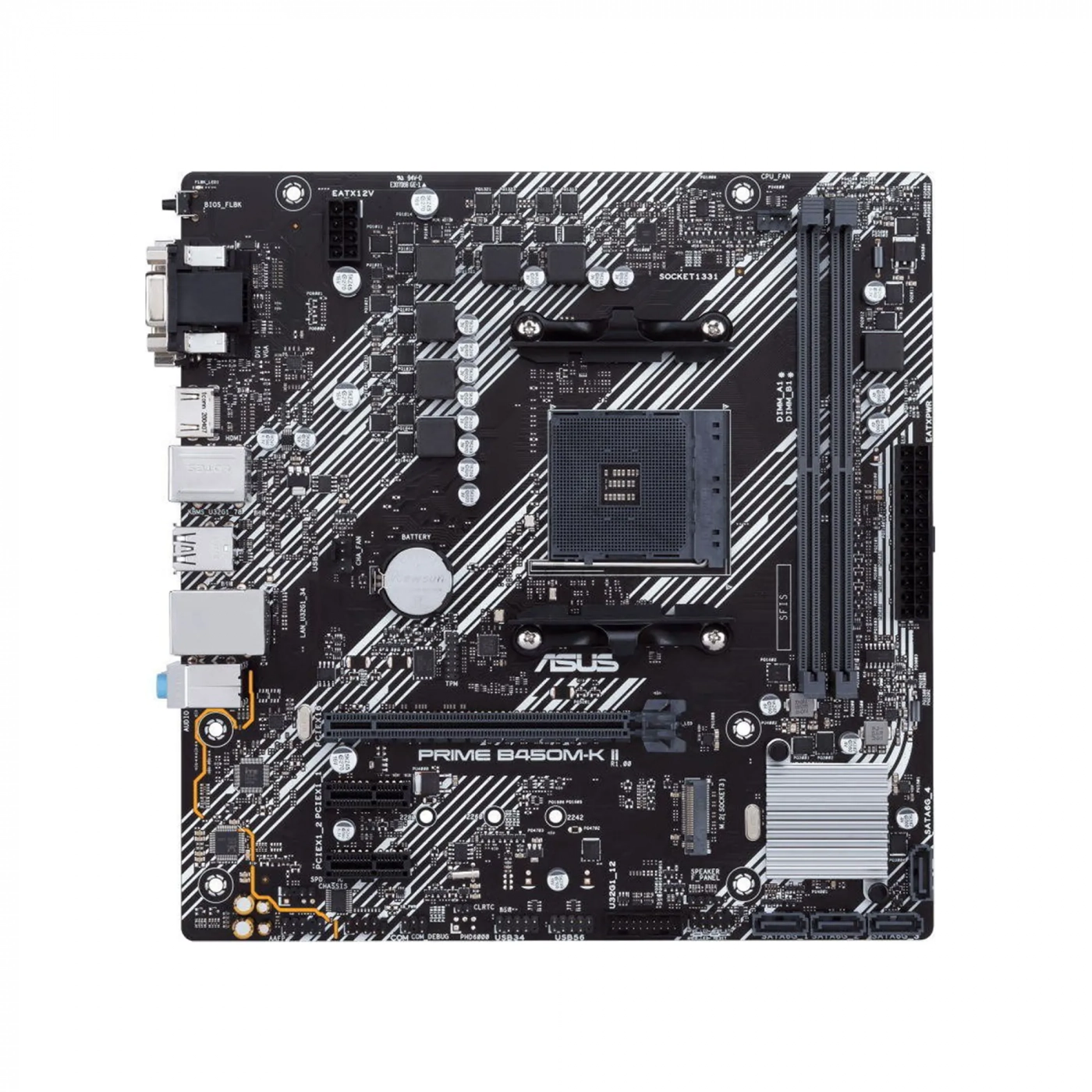 Купить Материнская плата ASUS PRIME B450M-K II - фото 3