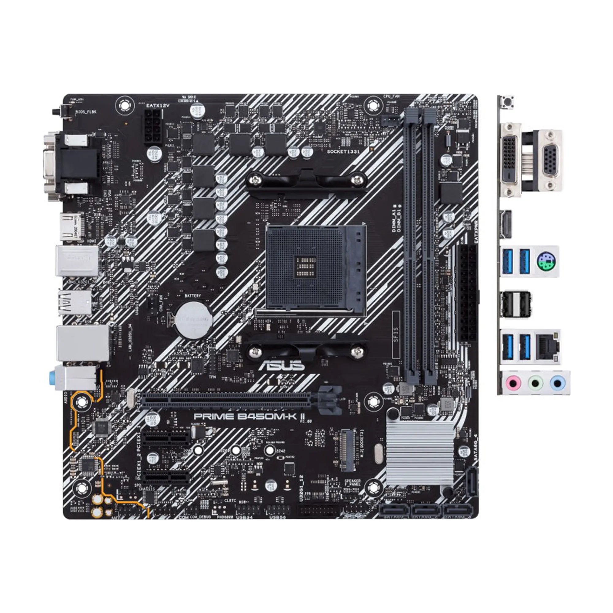 Купить Материнская плата ASUS PRIME B450M-K II - фото 6