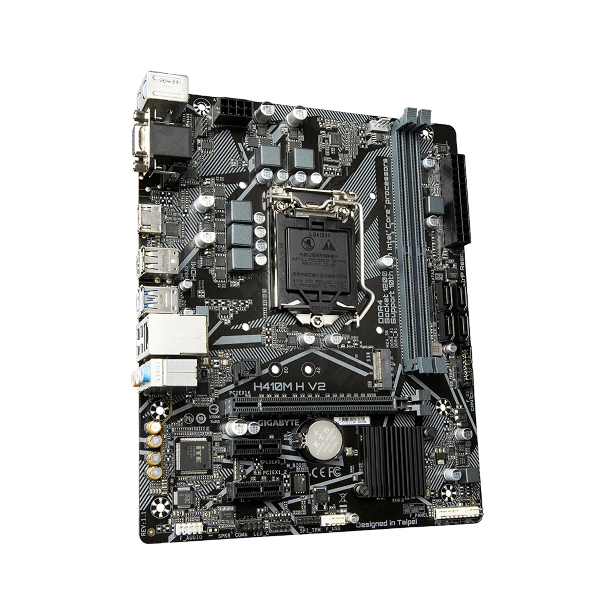 Купить Материнская плата GIGABYTE H410M H V2 - фото 2