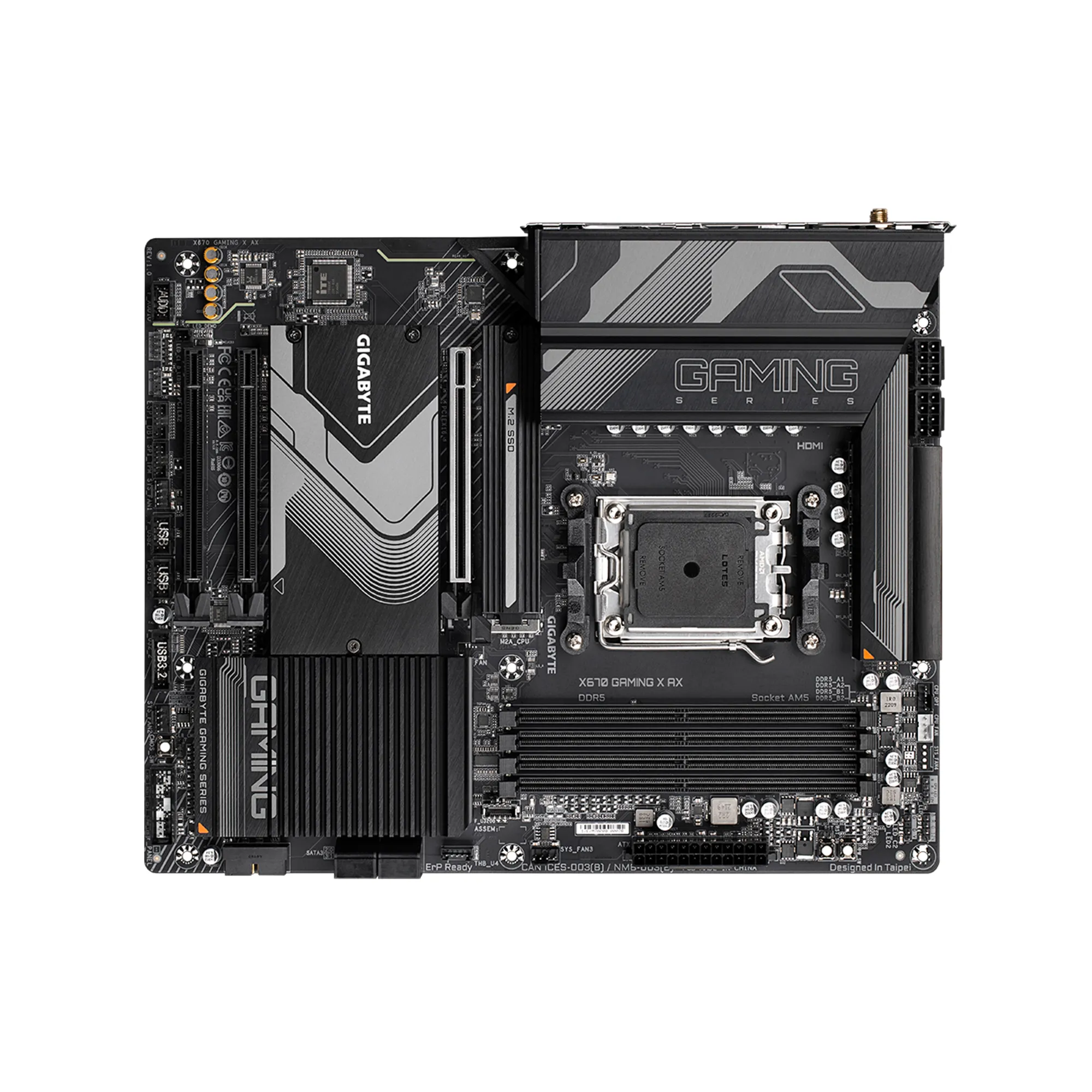 Купити Материнська плата GIGABYTE X670 GAMING X AX - фото 4