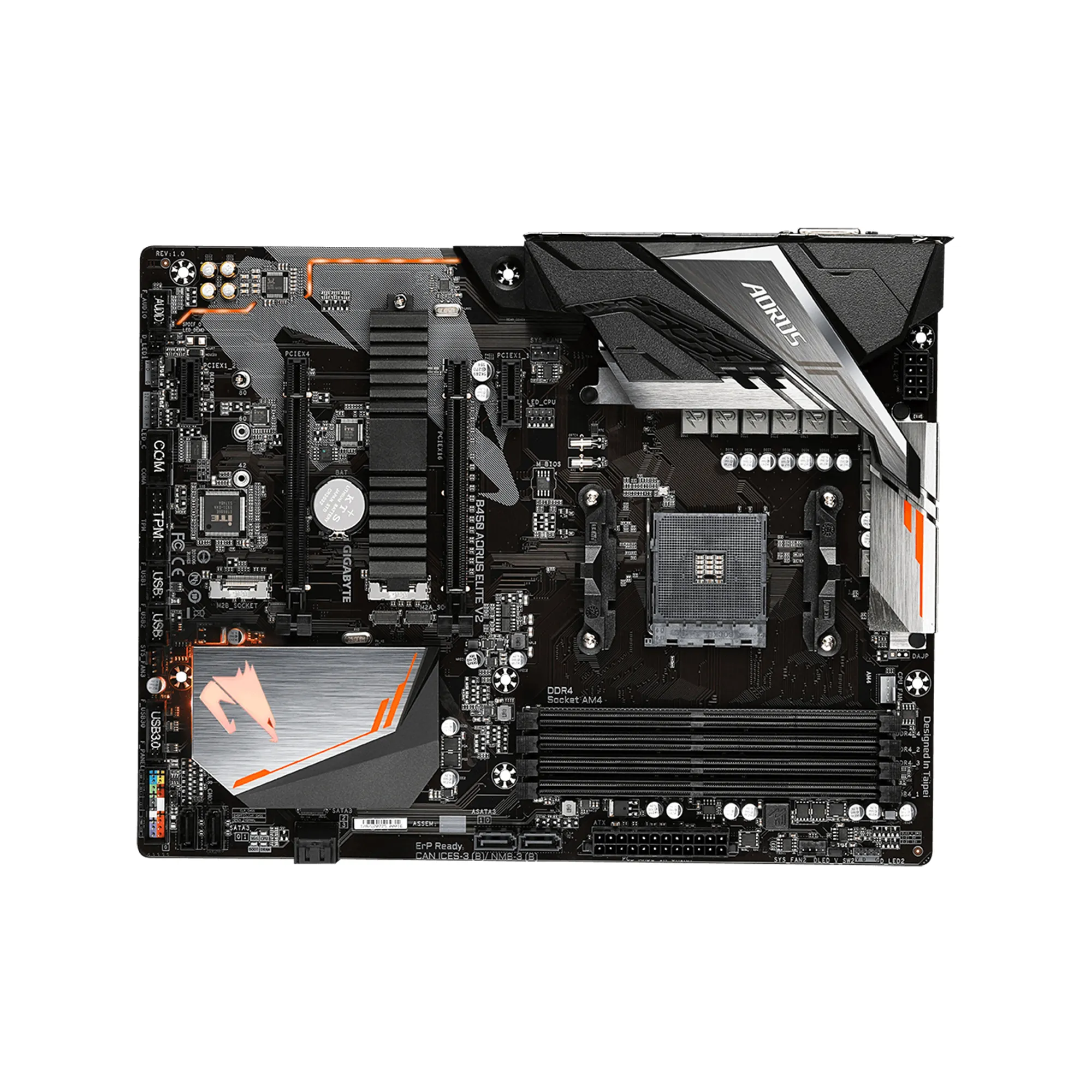 Купить Материнская плата GIGABYTE B450 AORUS ELITE V2 - цена в Киеве