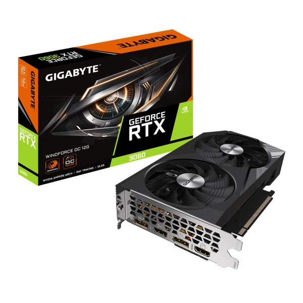 Купить Видеокарта GIGABYTE Nvidia GeForce RTX 3060 WINDFORCE 2X OC 12G - фото 8