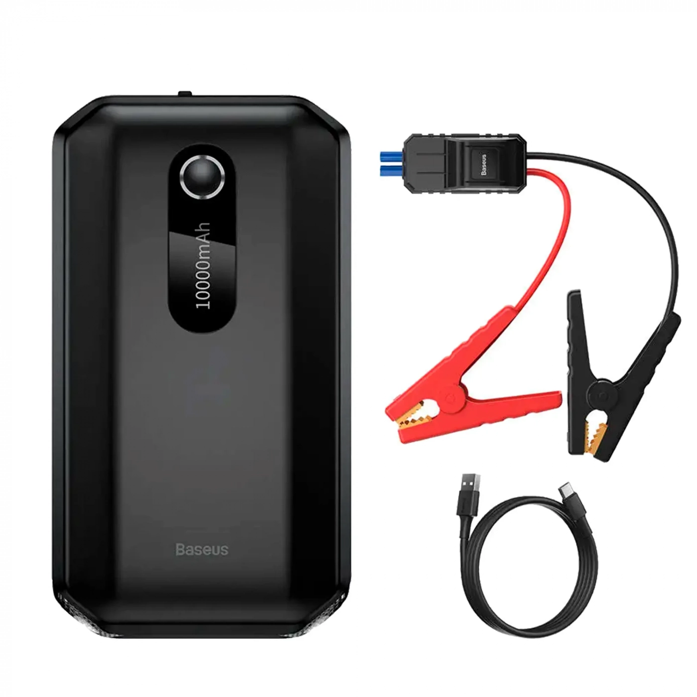 Купить Пуско-зарядное устройство Baseus Super Energy Air Car Jump Starter (10000mAh, Peakcurrent 1000A) Black - фото 1