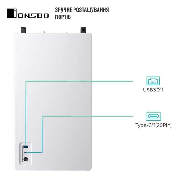 Купити Корпус JONSBO VR4 White - фото 3