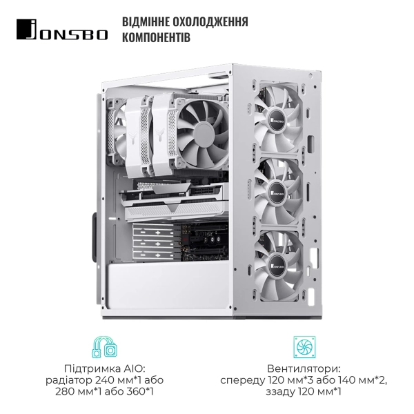 Купити Корпус JONSBO VR4 White - фото 4
