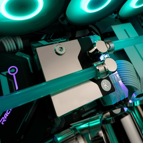 Купить Водоблок EKWB EK-Quantum Velocity² DDC 4.2 PWM D-RGB - 1700 Nickel + Plexi - фото 4