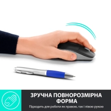 Купити Миша Logitech M190 Mid Grey - фото 2