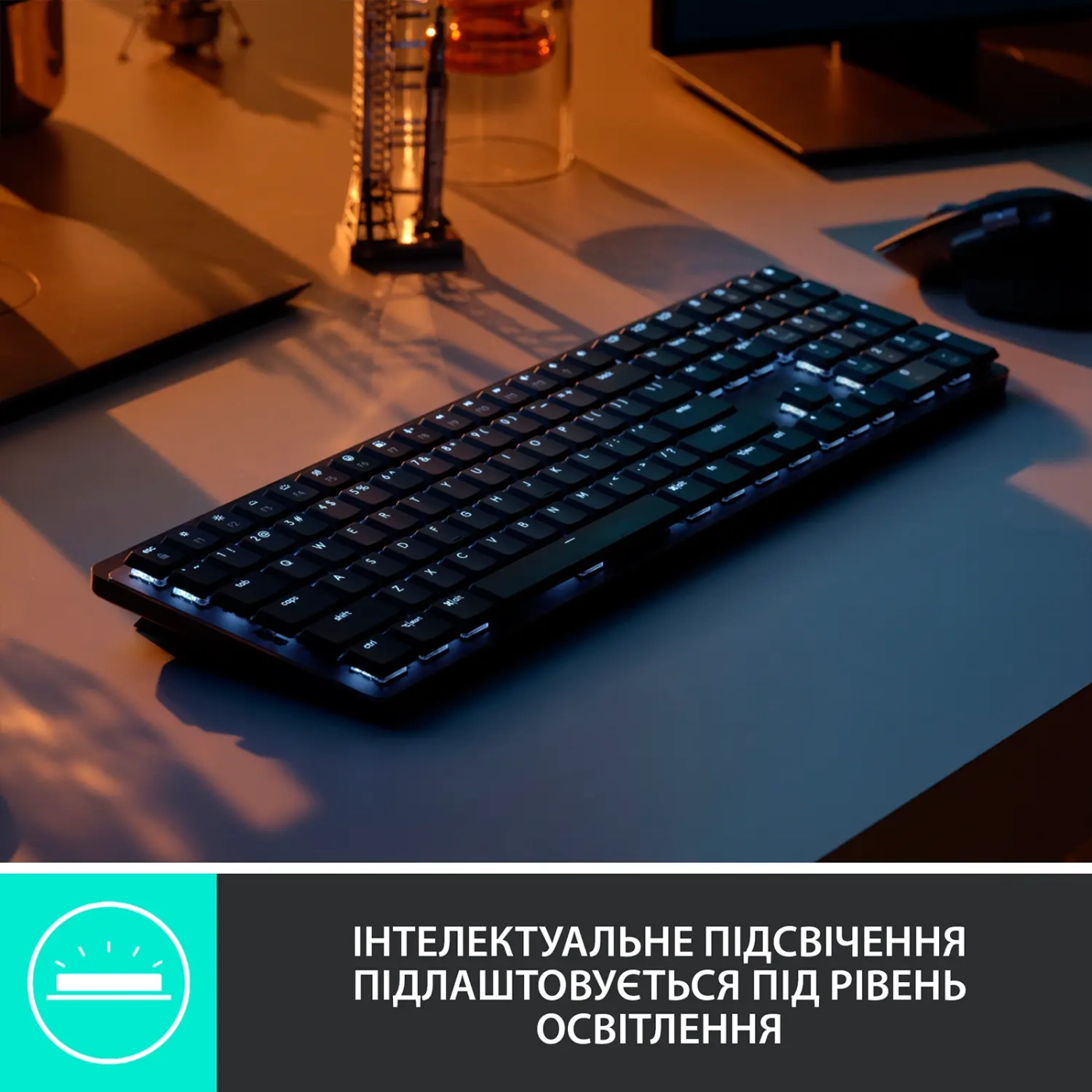 Купить Клавиатура Logitech MX Mechanical Wireless Illuminated Performance Graphite Clicky - фото 4