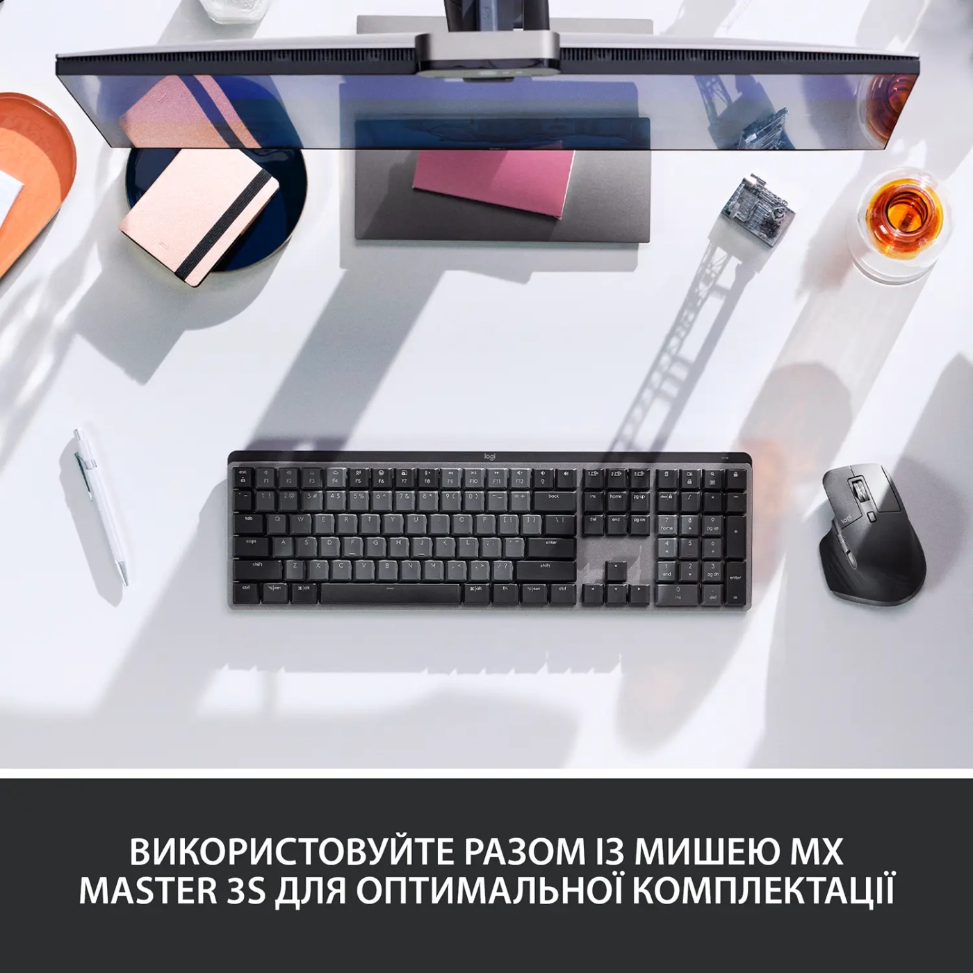 Купить Клавиатура Logitech MX Mechanical Wireless Illuminated Performance Graphite Clicky - фото 9
