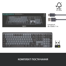 Купить Клавиатура Logitech MX Mechanical Wireless Illuminated Performance Graphite Clicky - фото 11