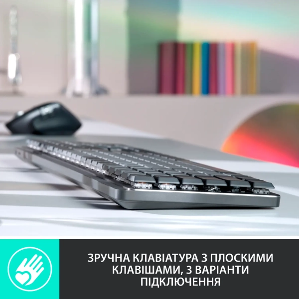 Купить Клавиатура Logitech MX Mechanical Wireless Illuminated Performance Graphite Tactile - фото 3