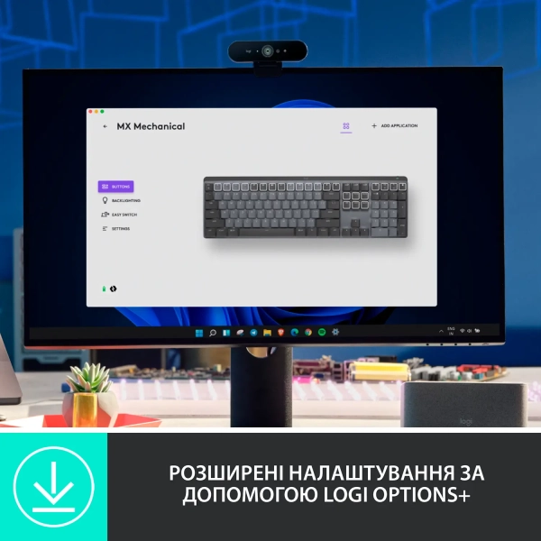 Купить Клавиатура Logitech MX Mechanical Wireless Illuminated Performance Graphite Tactile - фото 5