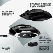 Купити Миша Logitech G502 X Lightspeed Wireless Black - фото 5