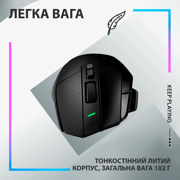 Купити Миша Logitech G502 X Lightspeed Wireless Black - фото 6