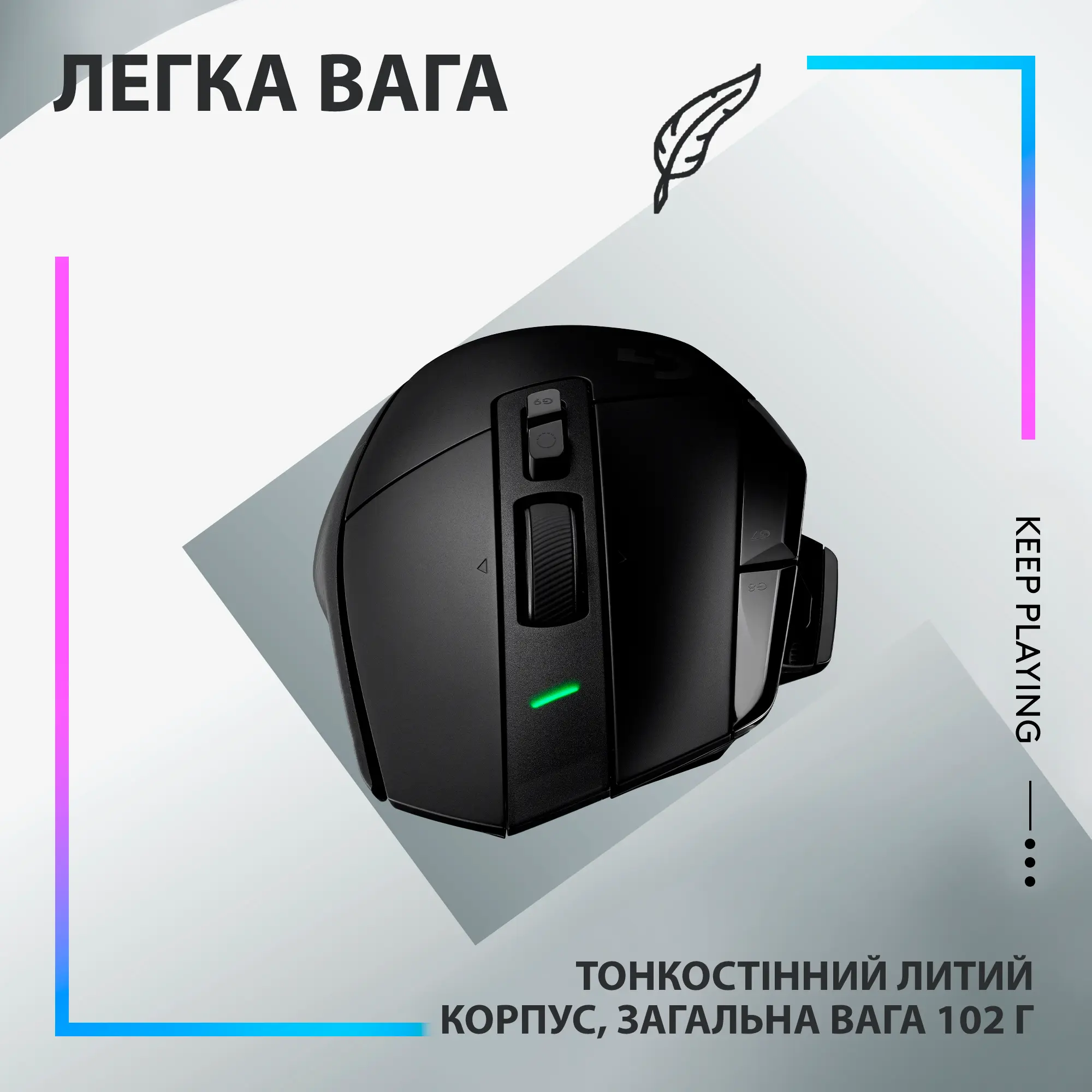 Купити Миша Logitech G502 X Lightspeed Wireless Black - фото 6