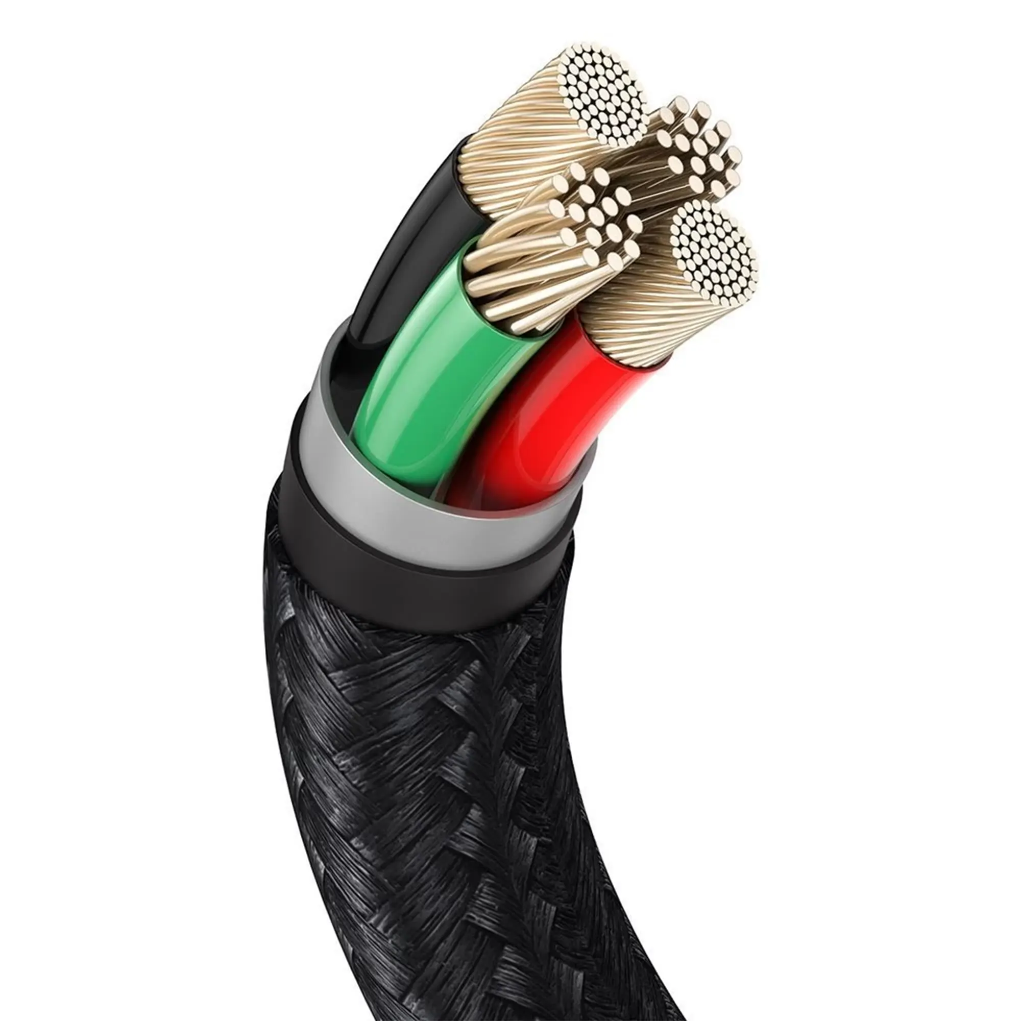 Купить Кабель Baseus Cafule Metal Cable USB to Lightning 2.4A 0.25m Black - фото 6
