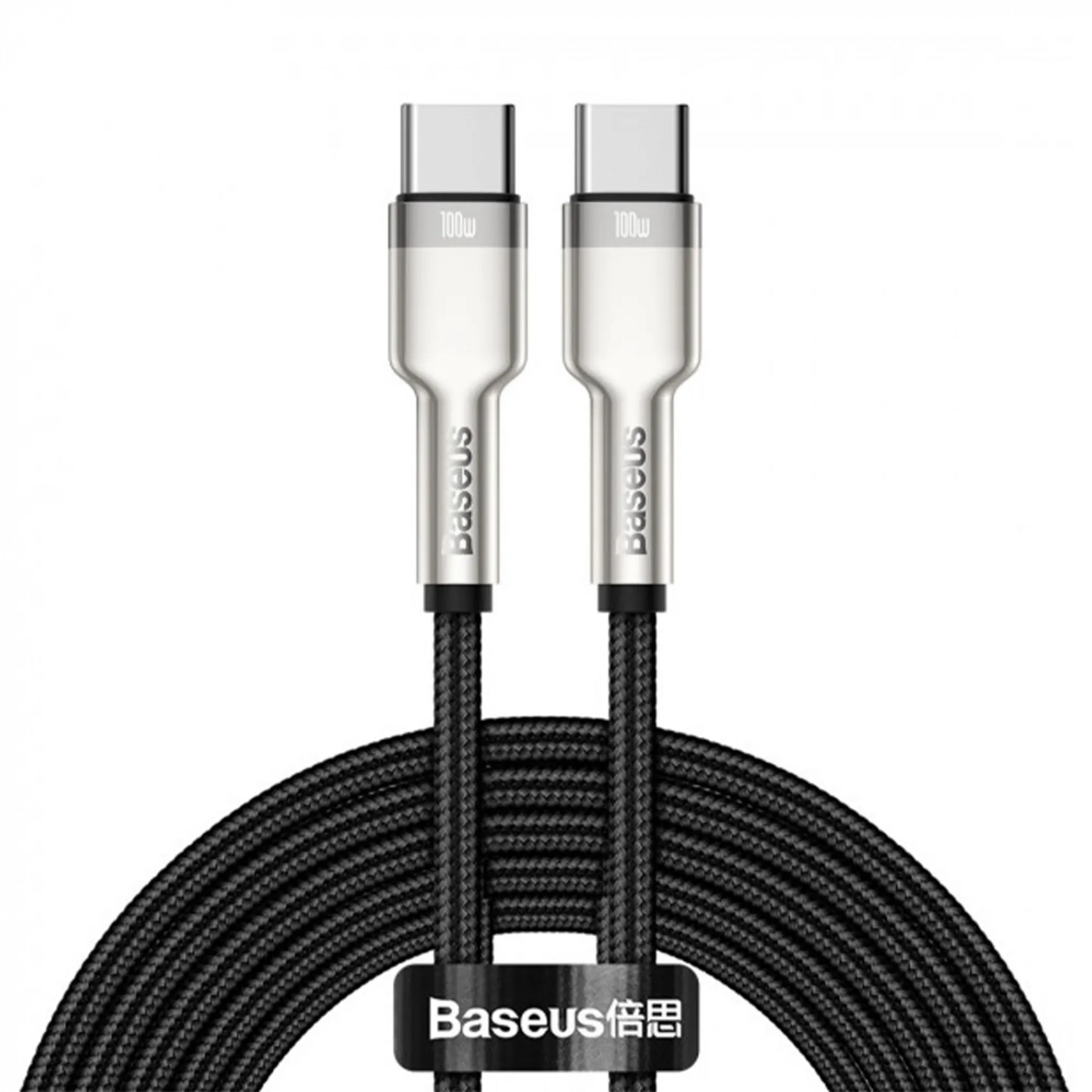 Купить Кабель Baseus Cafule PD2.0 100W flash charging Type-C to Type-C cable (20V 5A)2m Gray+Black - фото 1